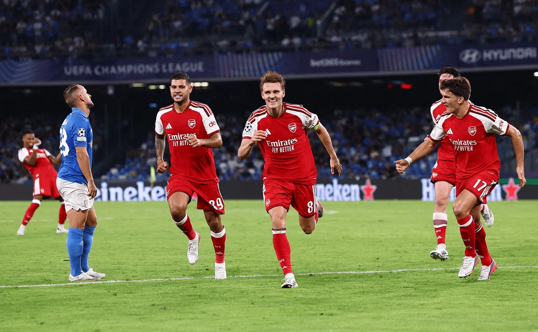 Martin Odegaard Strike Secures Hard-Fought Champions League Victory for Arsenal at Napoli