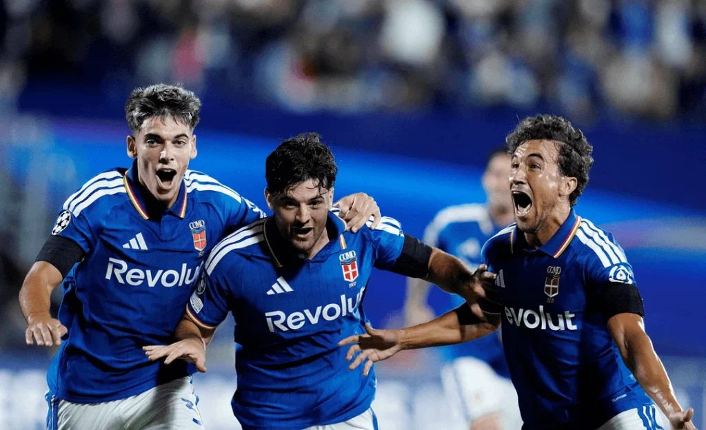 Como Thrash RB Leipzig 4-1 in Historic Champions League Debut