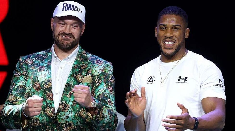 Fury and Joshua Trade Jokes at Cardiff Fight Launch