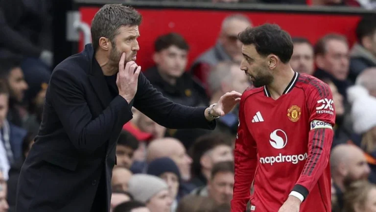 Michael Carrick and Bruno Fernandes Hold Clear-the-Air Talks at United